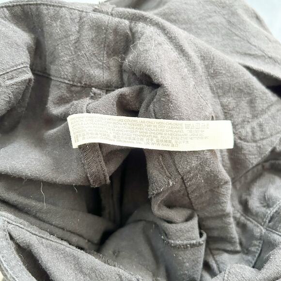 Free People Back Into It Jumpsuit Black Cotton Wide Leg Button Front Size XS - Picture 6 of 7